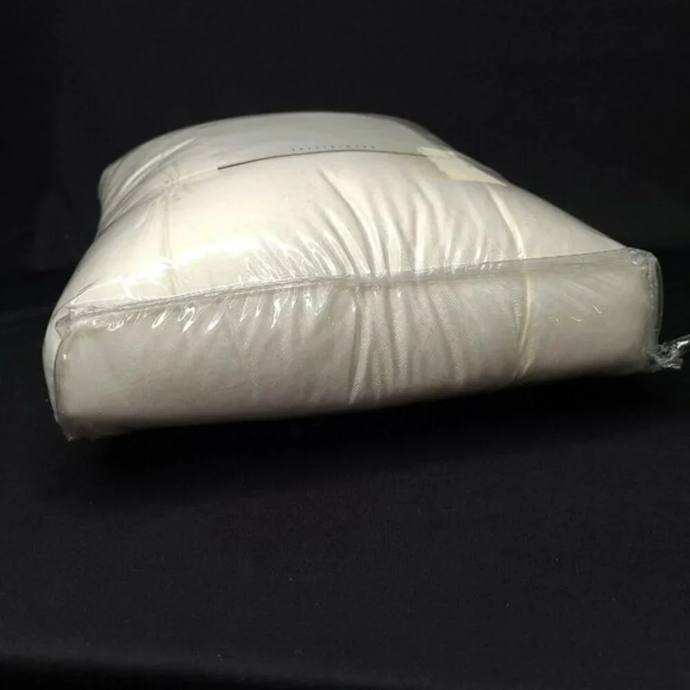 Pottery Barn Pillow Sham‎ Foundations Cotton Silk White Square 26 x 26 Euro New